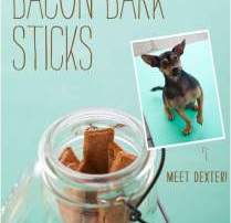 Dog Recipes - Bacon Bark Sticks